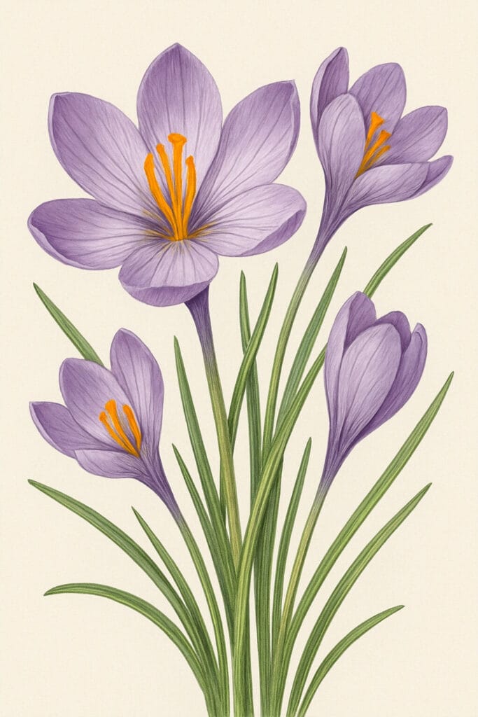 1월 24일 탄생화 가을샤프란｜순수한 사랑과 희망을 담은 꽃말의 의미