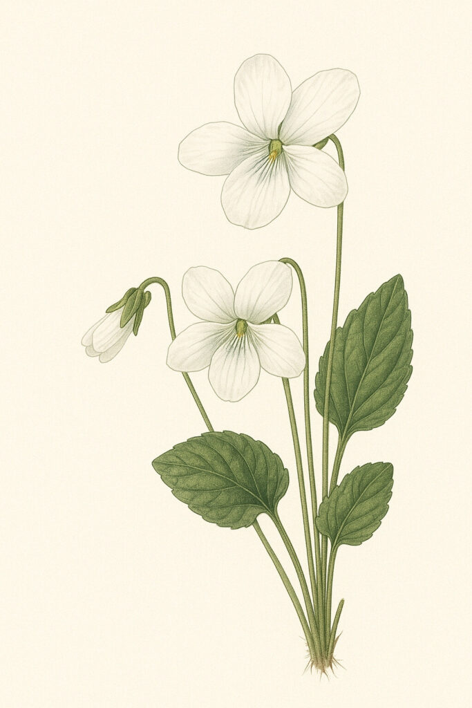 1월 6일 탄생화, 하얀제비꽃의 의미와 꽃말｜순수한 마음을 담은 꽃 이야기