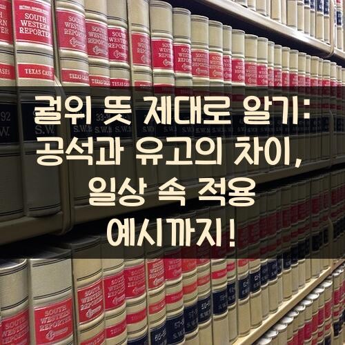 궐위 뜻 제대로 알기: 공석과 유고의 차이, 일상 속 적용 예시까지!