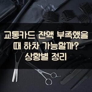 교통카드 잔액 부족했을 때 하차 가능할까? 상황별 정리 20250911_교통카드 잔액 부족했을 때 하차 가능할까 상황별 정리