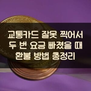 교통카드 잘못 찍어서 두 번 요금 빠졌을 때 환불 방법 총정리 20250911_교통카드 잘못 찍어서 두 번 요금 빠졌을 때 환불 방법 총정리