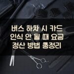 버스 하차 시 카드 인식 안 될 때 요금 정산 방법 총정리 1 버스 하차 시 카드 인식 안 될 때 요금 정산 방법 총정리