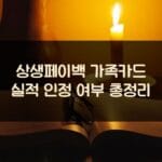 상생페이백 가족카드 실적 인정 여부 총정리 1 상생페이백 가족카드 실적 인정 여부 총정리