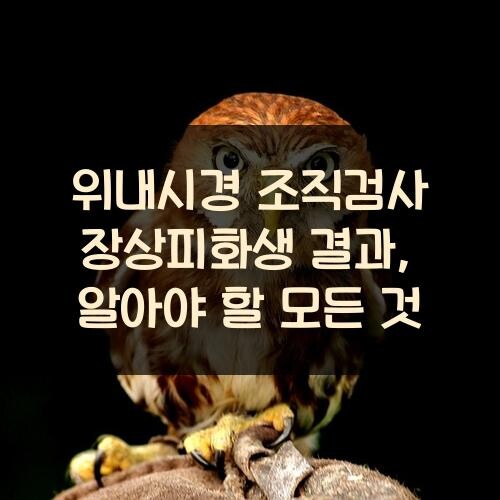 위내시경 조직검사 장상피화생 결과, 알아야 할 모든 것