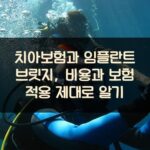 치아보험과 임플란트 브릿지, 비용과 보험 적용 제대로 알기 1 치아보험과 임플란트 브릿지, 비용과 보험 적용 제대로 알기