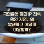 국민은행 해외IP 접속 확인 지연, 왜 발생하고 어떻게 대응할까?