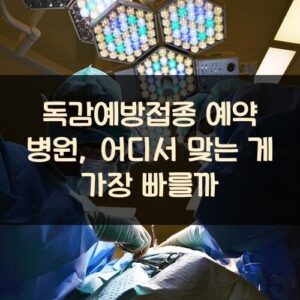 독감예방접종 예약 병원, 어디서 맞는 게 가장 빠를까? 독감예방접종 예약 병원, 어디서 맞는 게 가장 빠를까?