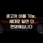 중고차 어플 기능, 제대로 알면 더 현명해집니다 1 중고차 어플 기능, 제대로 알면 더 현명해집니다