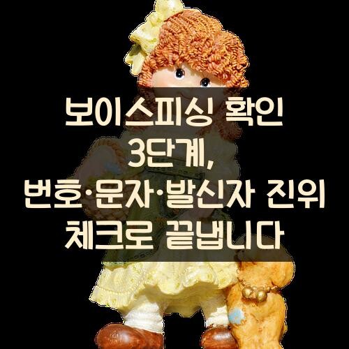 보이스피싱 확인 3단계, 번호·문자·발신자 진위 체크로 끝냅니다