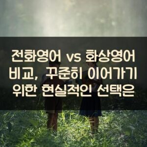 전화영어 vs 화상영어 비교, 꾸준히 이어가기 위한 현실적인 선택은? 전화영어 vs 화상영어 비교, 꾸준히 이어가기 위한 현실적인 선택은?