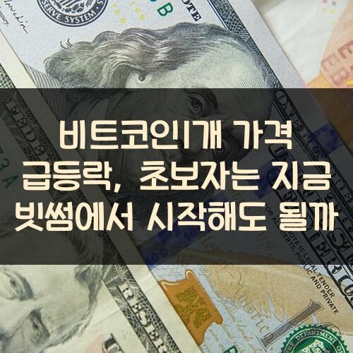 비트코인1개 가격 급등락, 초보자는 지금 빗썸에서 시작해도 될까?