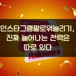 인스타그램팔로워늘리기, 진짜 늘어나는 전략은 따로 있다 인스타그램팔로워늘리기, 진짜 늘어나는 전략은 따로 있다