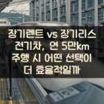 장기렌트 vs 장기리스 전기차, 연 5만km 주행 시 어떤 선택이 더 효율적일까?