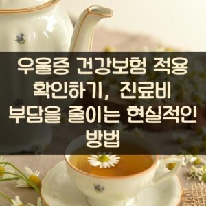 우울증 건강보험 적용 확인하기, 진료비 부담을 줄이는 현실적인 방법