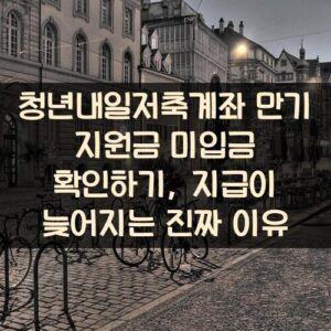 청년내일저축계좌 만기 지원금 미입금 확인하기, 지급이 늦어지는 진짜 이유