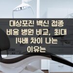 대상포진 백신 접종 비용 병원 비교, 최대 14배 차이 나는 이유는?