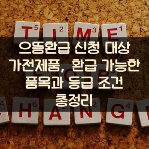 으뜸환급 신청 대상 가전제품, 환급 가능한 품목과 등급 조건 총정리 으뜸환급 신청 대상 가전제품, 환급 가능한 품목과 등급 조건 총정리