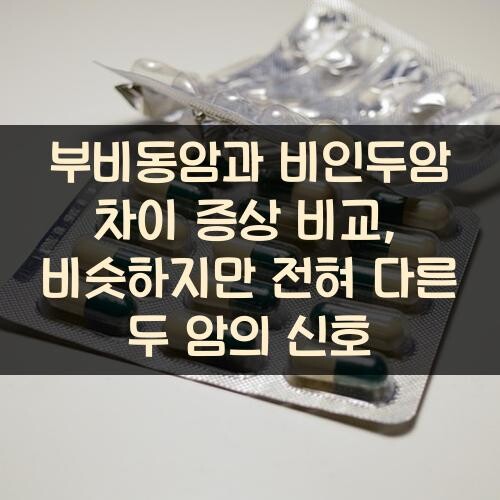 부비동암과 비인두암 차이 증상 비교, 비슷하지만 전혀 다른 두 암의 신호