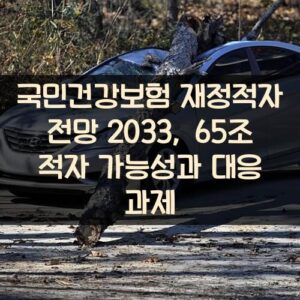 국민건강보험 재정적자 전망 2033, 65조 적자 가능성과 대응 과제
