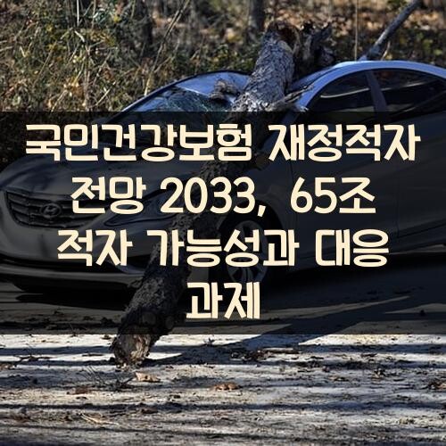 국민건강보험 재정적자 전망 2033, 65조 적자 가능성과 대응 과제