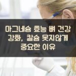 마그네슘 효능 뼈 건강 강화, 칼슘 못지않게 중요한 이유