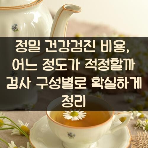 정밀 건강검진 비용, 어느 정도가 적정할까? 검사 구성별로 확실하게 정리