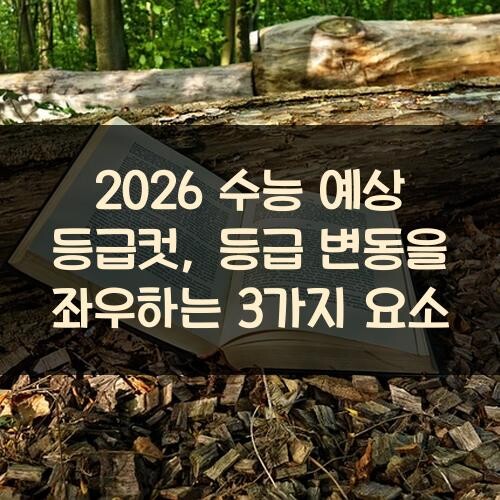 2026 수능 예상 등급컷, 등급 변동을 좌우하는 3가지 요소