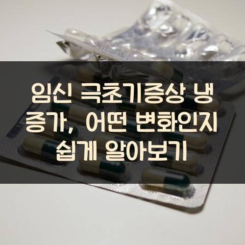 임신 극초기증상 냉 증가, 어떤 변화인지 쉽게 알아보기