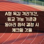 A형 독감 격리기간, 등교 가능 기준과 동아리 참석 결정 시 체크할 것들