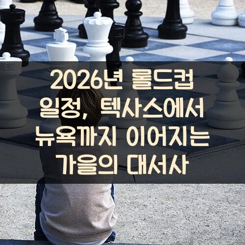 2026년 롤드컵 일정, 텍사스에서 뉴욕까지 이어지는 가을의 대서사