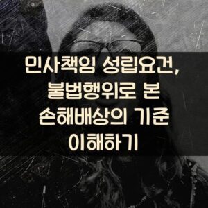 민사책임 성립요건, 불법행위로 본 손해배상의 기준 이해하기