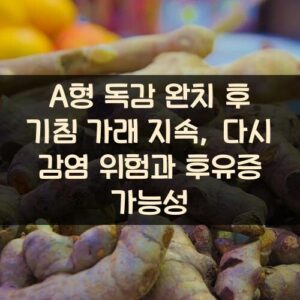 A형 독감 완치 후 기침 가래 지속, 다시 감염 위험과 후유증 가능성 A형 독감 완치 후 기침 가래 지속, 다시 감염 위험과 후유증 가능성