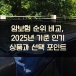 암보험 순위 비교, 2025년 기준 인기 상품과 선택 포인트