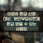 의료비 환급 신청 대상, 본인부담상한제 환급 받을 수 있는 사람은?